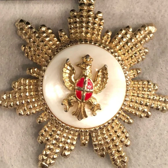 Gold Starburst Brooch - Picture 2 of 6